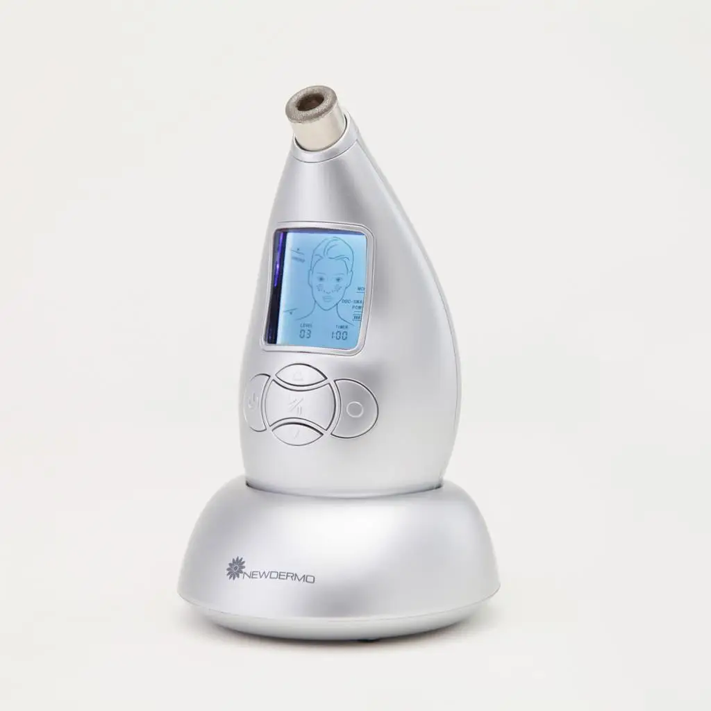NEWDERMO Personal Microderm Device Home Microdermabrasion Facial routine Skin care tools for Acne Scars wrinkles Marks clean