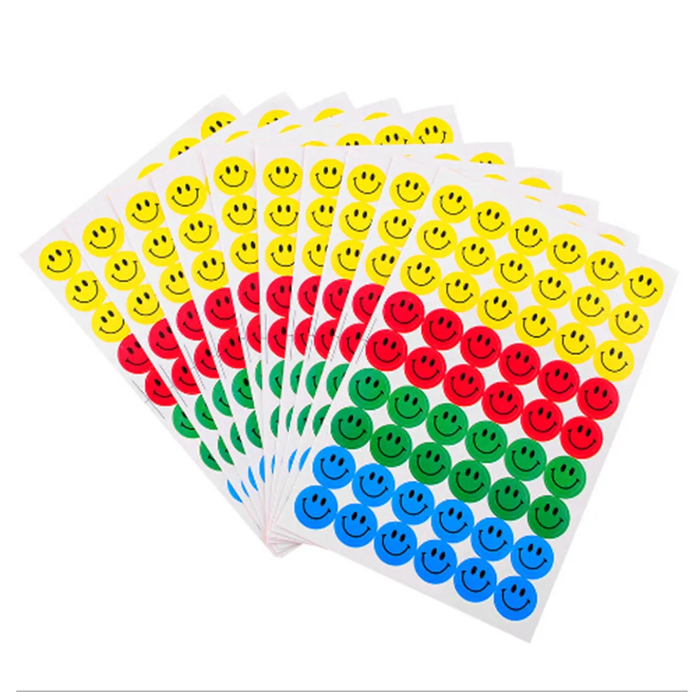 

10 Sheets/set Fashion Colorful Funny Smiling Face Emoji Diary Notebook Sticker for Kids Scrapbook Decoration