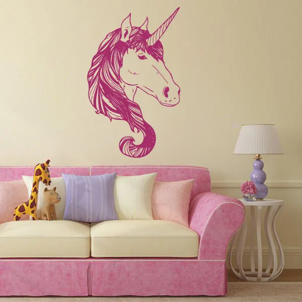Magic Unicorn Wall Sticker Cool Vinyl Animal Wall Decals Special Horse