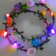 LED Красочный гирлянда головной убор/головка вспышки венок/гирлянды световой