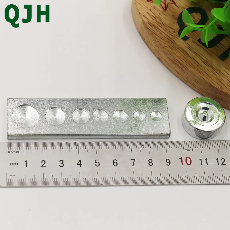 QJH 11 шт./компл. металлический инструмент для кожевенного ремесла дырокол набор