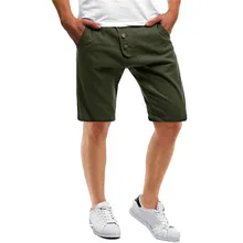 Мужские спортивные однотонные повседневные свободные спортивные штаны на пуговицах шорты со шнурком новая мужская одежда повседневные спортивные шорты 40JU26