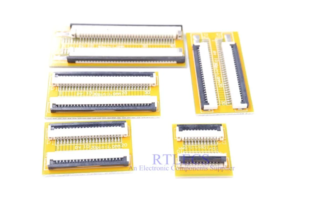 1 шт. плоский гибкий кабель с ПВХ изоляцией FFC FPC джемпер удлинитель PCB шаг 1,0 мм для детей возрастом 4, 5, 6, 8, 9, 10, 15, 16 20 24 30 32, большие размеры 34-40 Pin fpc-коннектор для подключения ЖК-дисплея к ZIF