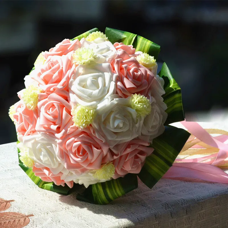 Hot Sale Wedding Bouquet Posy &quotHandmade&quot Bridal Brooch Silk Rose Flower Accessories Party Decoration | Свадьбы и торжества