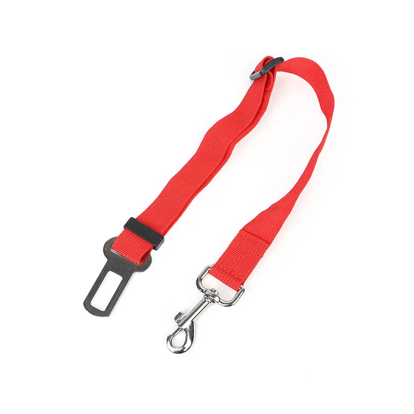 Ремни безопасности для животных для собак ремни безопасности нейлоновые Домашние животные Собаки ремень безопасности CW48 - Цвет: Красный