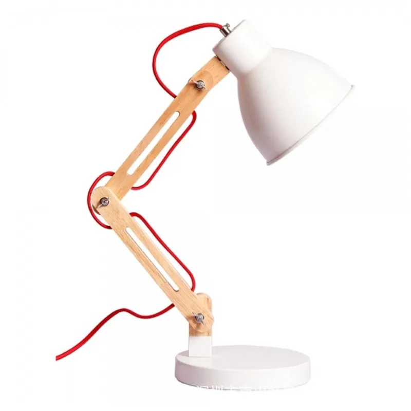 Vintage double head wood Table Lamps Edison Bulb Desk Lamp wooden light fixtures E27 modern table lamps for living room bedroom
