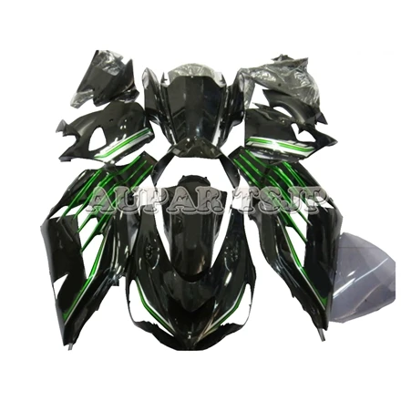 Мотоцикл Полный комплект обтекателя Для Kawasaki ZX14R 2012 2013 21014 ABS Пластик инъекции блеск капота, зеленого и черного цвета