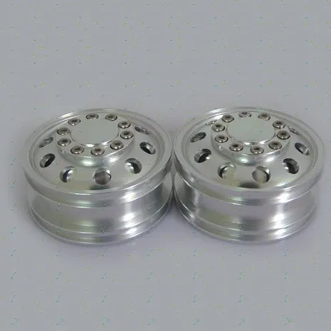 Заготовка Обработанные Сплава Переднее Колесо для Tamiya 1/14 Масштаб Полу Грузовика