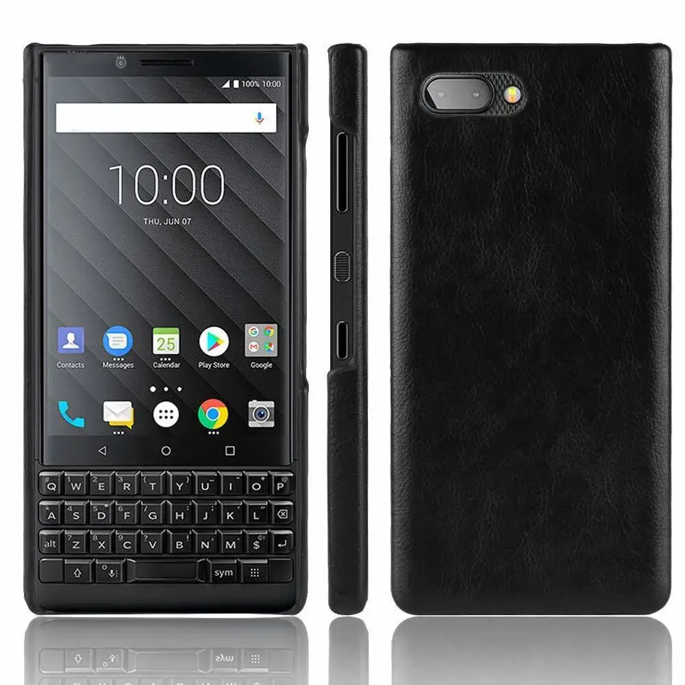 Luxury Leather Hybrid Shockproof Bumper Phone Case For Blackberry