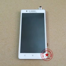 100% Guarantee Working White Full LCD Display Touch Screen Digitizer Assembly For Lenovo A536 With Frame Replacement