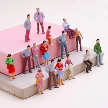 

MACH 100pcs Painted Model Train People Figures Scale O (1 to 50)
