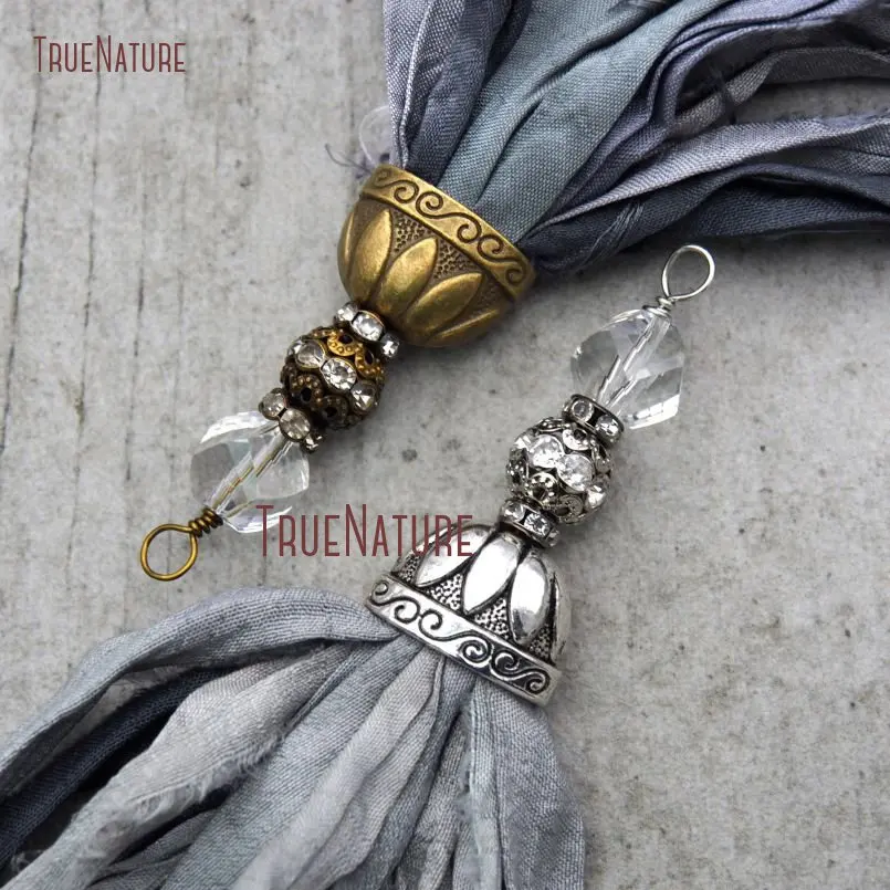 20180303-PM10556- Gray Shades Sari Silk Tassel Pendant_3