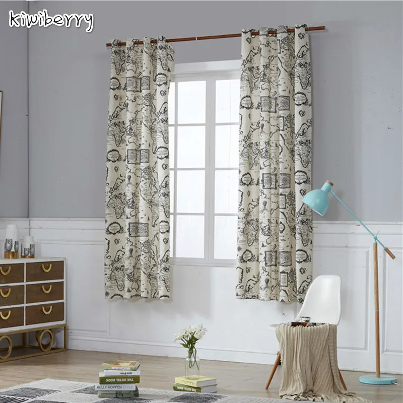 

Fashion Geometric Custom Kitchen Curtain Contracted Contemporary Curtains For Living Room Bedroom Cortinas Para Sala De Estar