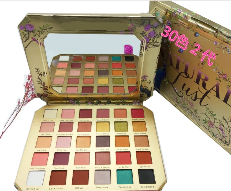 

Free ship Face Makeup Natural Lust Naturally Sexy Eyeshadow Palette With Natural Love 30 Color Shades Eye shadow Palette