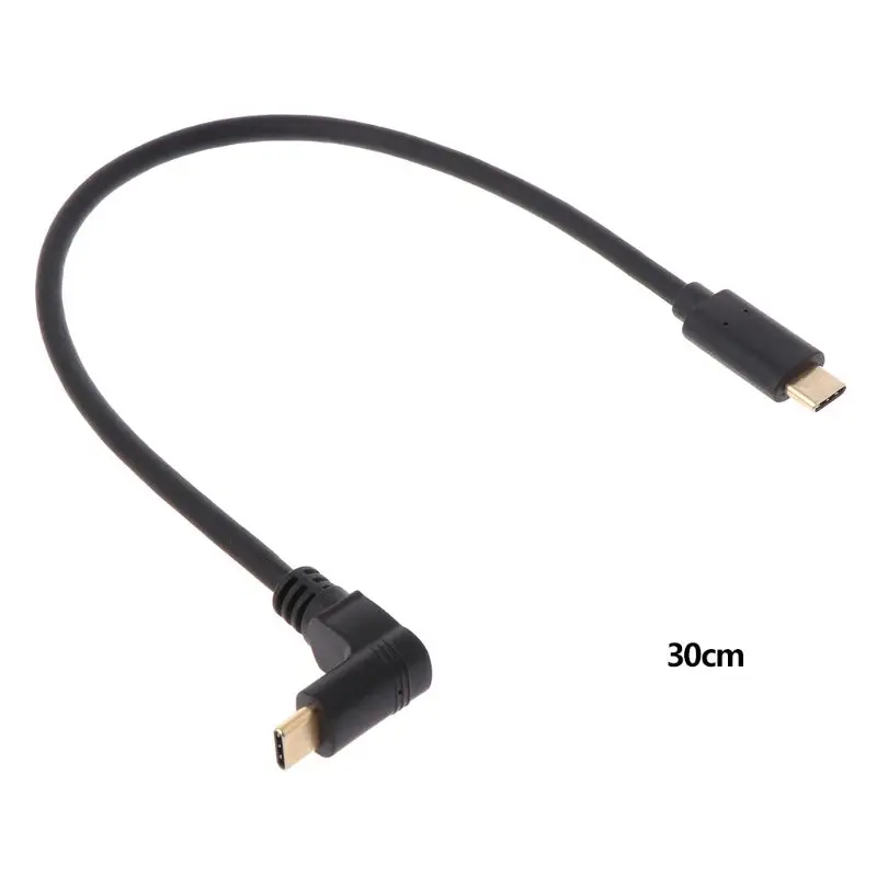 

High Speed Gold Plated USB 3.1 Type C Elbow Male to Male Extension Cable Charging Data Line Adapter Converter Connector