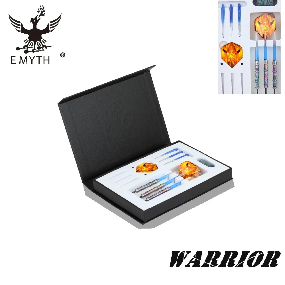 E MYTH warrior 21g steel tip plating 90% tungsten barrel Dart Set hign quanlity professional playersteel tips dart | Спорт и