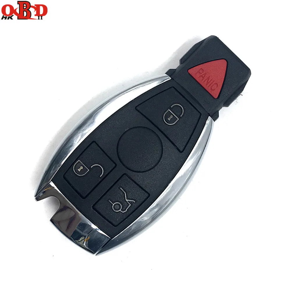 

HKOBDII 4 Buttons Smart Remotes Car Key 315/433MHz for For Mercedes Benz MB 2000+ NEC BGA Type Remote Key Fob With Blade+Logo