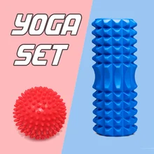 Стойка для йоги, пена для йоги, Пилатес, для фитнеса, ролик, спортивный поезд, гимнастический массаж, расслабляющая пена, рулоны, Массажный мя...(China)