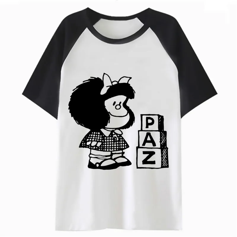 

Quino PAZ Mafalda t shirt cartoon tshirt kawaii clothing harajuku t-shirt women graphic female tee tops femme K2810