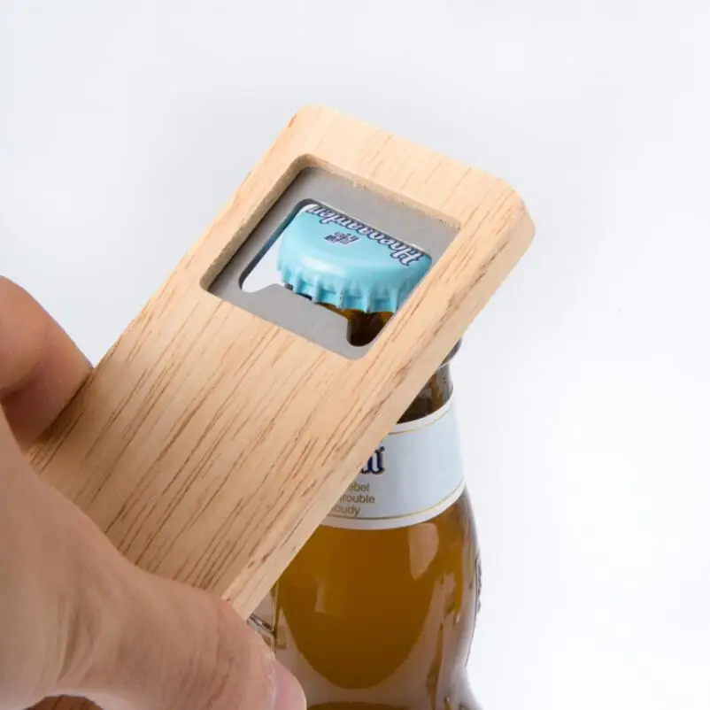 Деревянная ручка ручной бармен открывалка для бутылок вина Пиво Сода бутылок Кухня панели инструментов LX6361