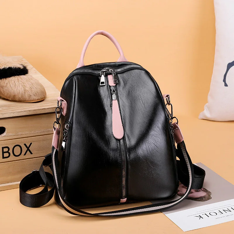 Women Teen Backpack Backpacks Luxury Zipper Solid Pu Pu Pink Business Teenage Backpacks For Girls Mochila Notebook Schoolbag Women Teen Backpack Backpacks Luxury Zipper Solid Pu Pu Pink Business Teenage Backpacks For Girls Mochila Notebook Schoolbag