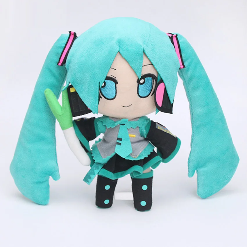 

5pcs/lot VOCALOID Hatsune Miku Smiling Japan Anime Plush Toy Doll 9.5 Inch Free Shipping
