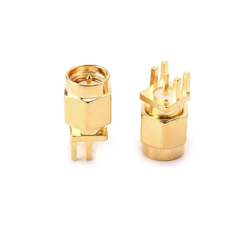 

10pcs SMA Female Jack PCB Clip Mount RF Connectors Solder Edge 1.6mm Space