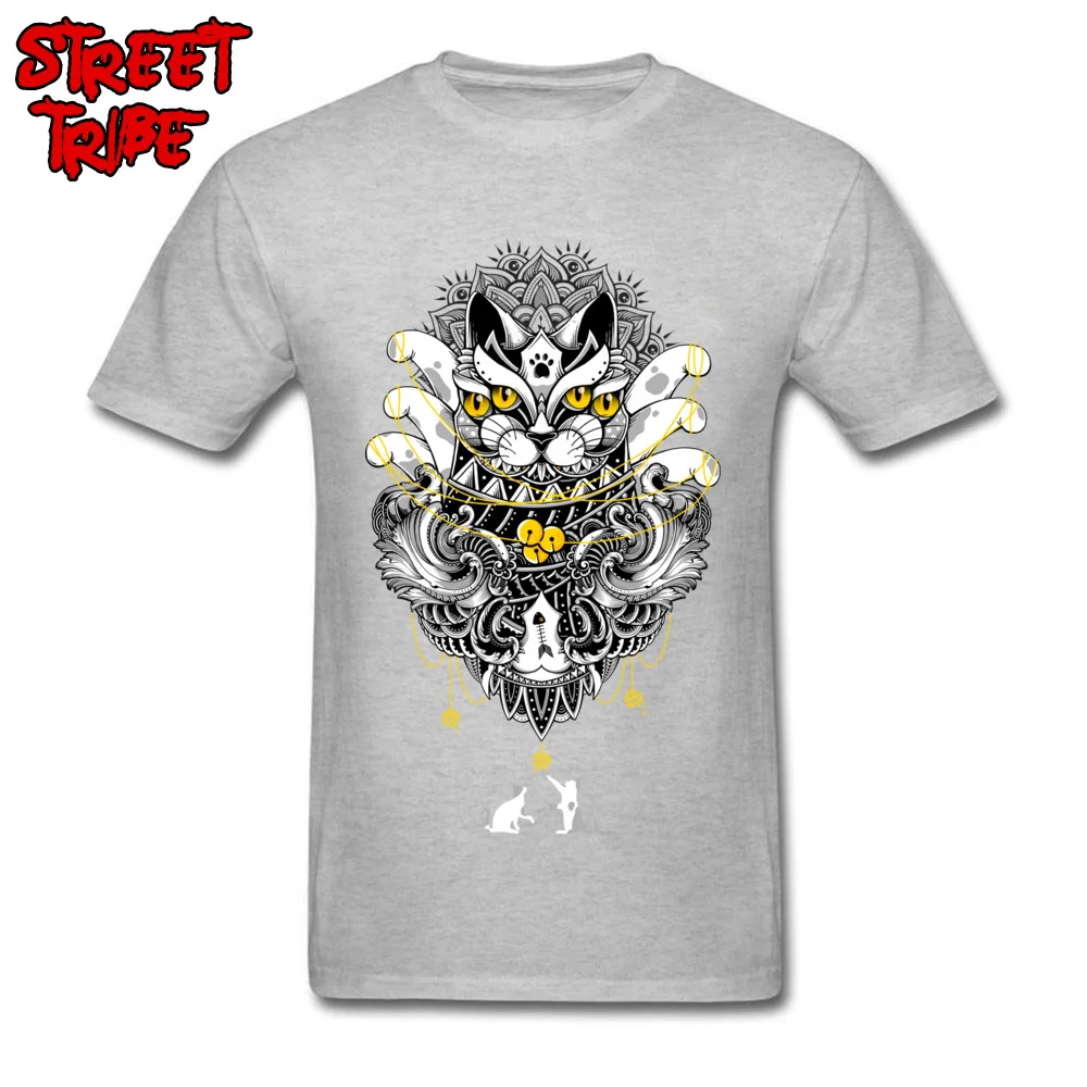  Mens T-shirts Cat Ritual Summer Tees All Cotton O-Neck Short Sleeve Design Tops Shirt Summer Free Shipping Cat Ritual grey