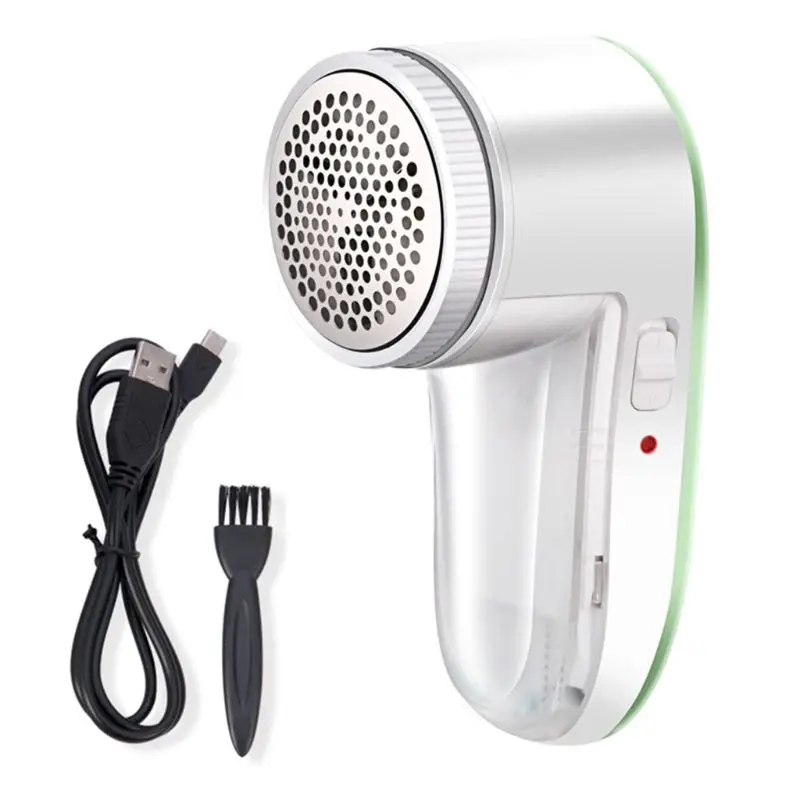 White Green Супер мощность USB перезаряжаемая электрическая бритвенная машина бытовой триммер для волос электрические бритвенные инструменты для Одежды Удаление волос рулон - Цвет: White Green