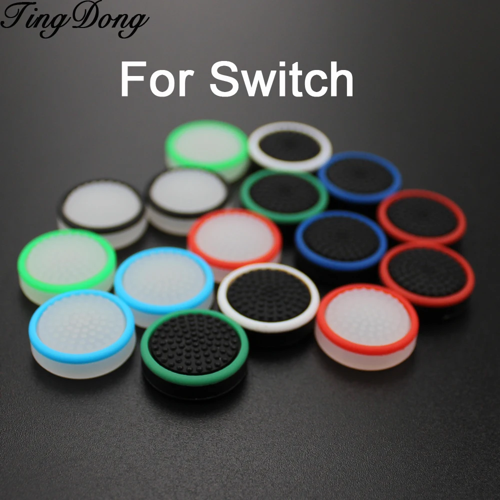 TingDong 2 шт. силиконовая рукоятка для переключателя Nintendo контроллер NS Joy Con джойстик