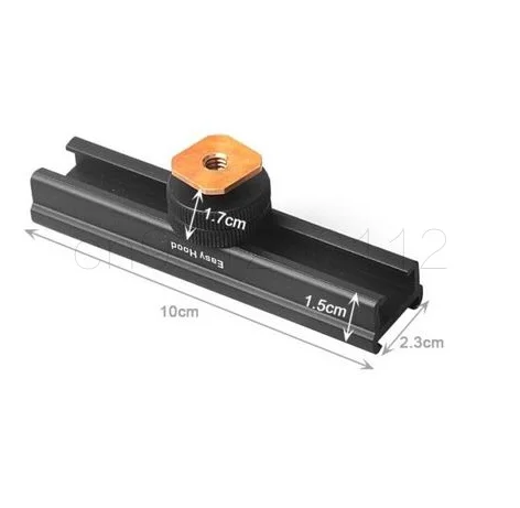 10 см Adjusttable 4 "Rail 10 см Кронштейн вспышки Горячий Холодный башмак расширение для видео, микрофоны или мониторы