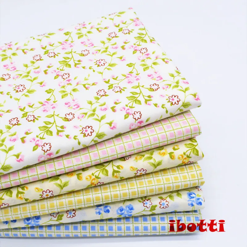 6 шт./партия, 18* 22inc, наборы тканей для квилтинга, комплект для лоскутных изделий, ткань тильда для шитья, крафтинга, дыхания лета