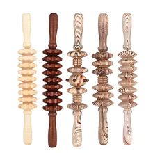 Мультифункциональный деревянный массаж живота ролик ручной ролик для ручного массажа Массажная палка снимает боль здоровье и гигиена Рефлексология ног