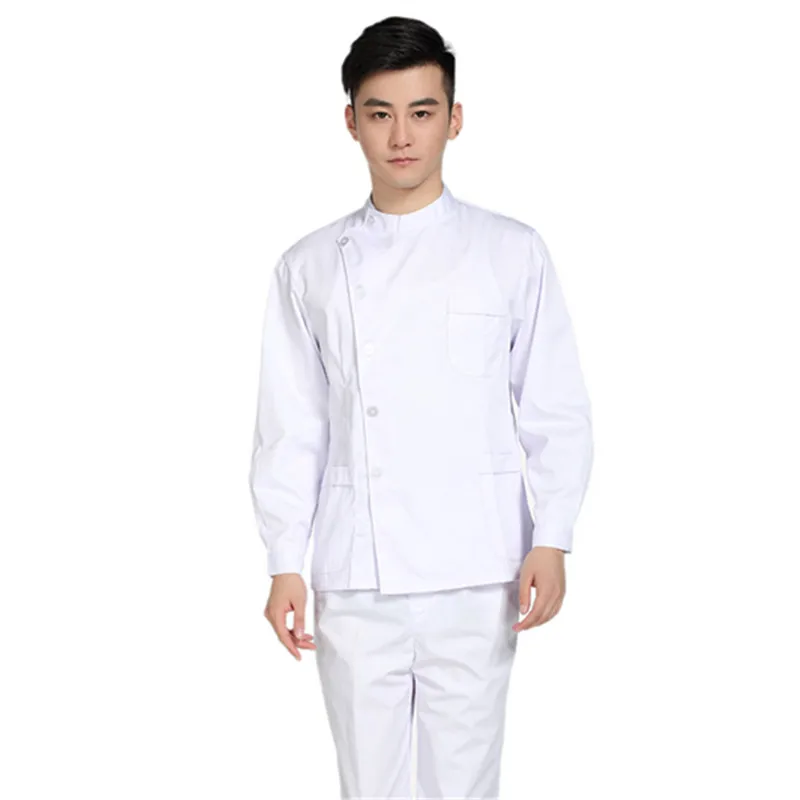 Men Medical Scrub Sets Hospital Doctor Uniforms Dental Clinic Beauty Salon Long Sleeve Surgical