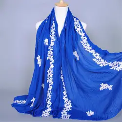 Женский шарф с геометрическим узором, длинная мягкая шаль