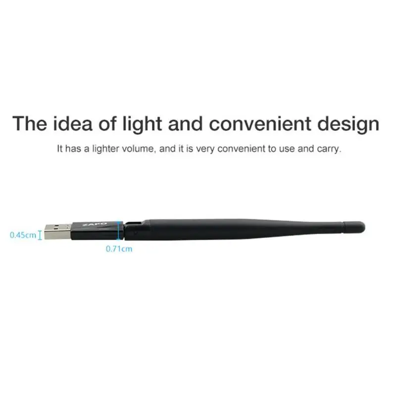 W58L USB 2,0 wi fi адаптер 600 Мбит/с 2,4 ГГц/5,8 ГГц двухполосный AC беспроводной сетевой карты приемник для ПК