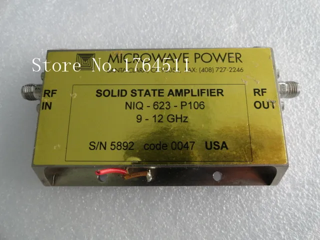 

[BELLA] MICROWAVE POWER NIQ-623-P10 9-12GHZ SMA RF broadband amplifier