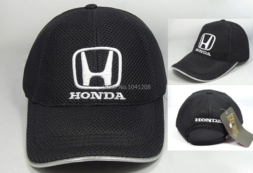 6 colours white honda Souvenir Caps mesh style honda baseball cap F1