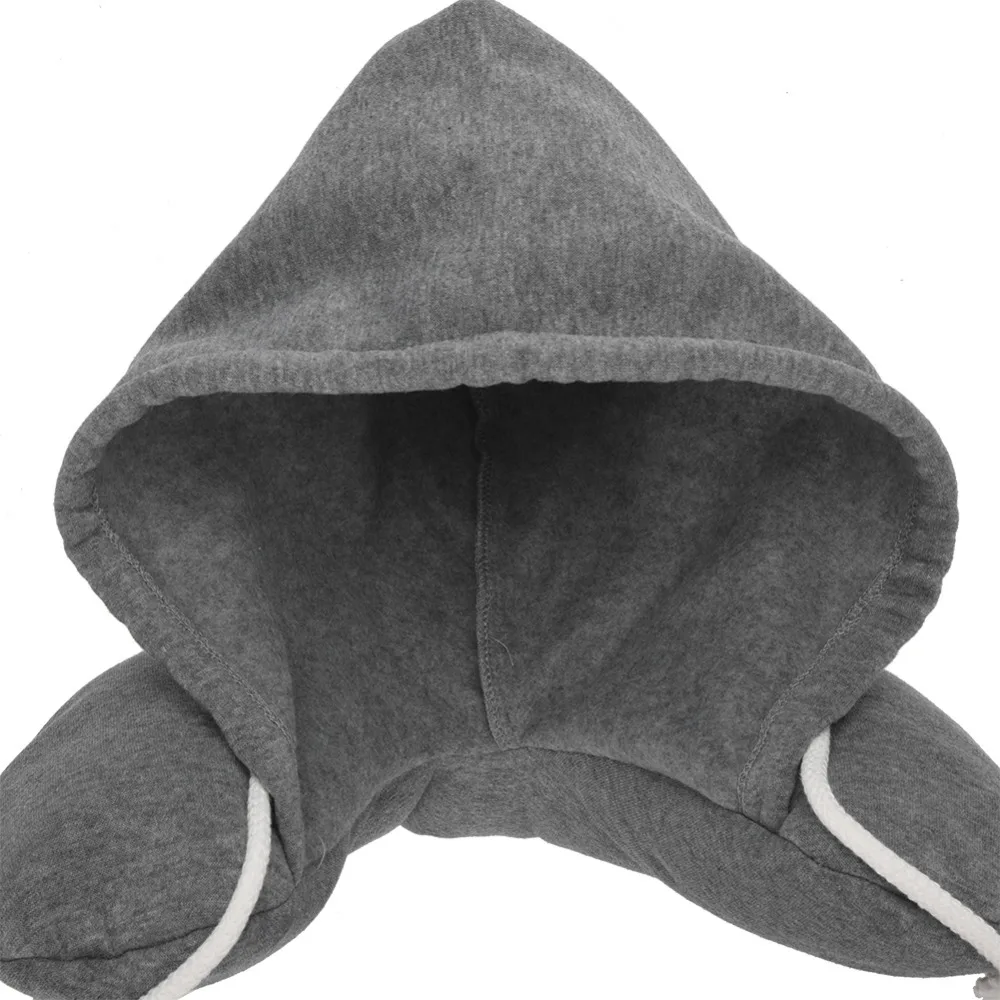 U Shaped Neck Pillow Cervical Pillow Case With Cap Fashion Comfortable