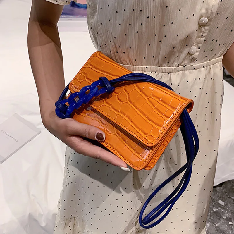 

2019 Stone pattern Small Square bag Fashion Qualtiy PU Leather Crossbody for Women Simple Designer Shoulder Messenger bags