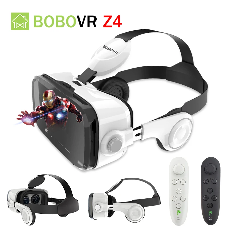 Óculos de Realidade vr para 4-6 Original Bobovr Estéreo Óculos Google Papelão Capacete Virtual Fone Ouvido Bobo Phone Telefone z4 3d