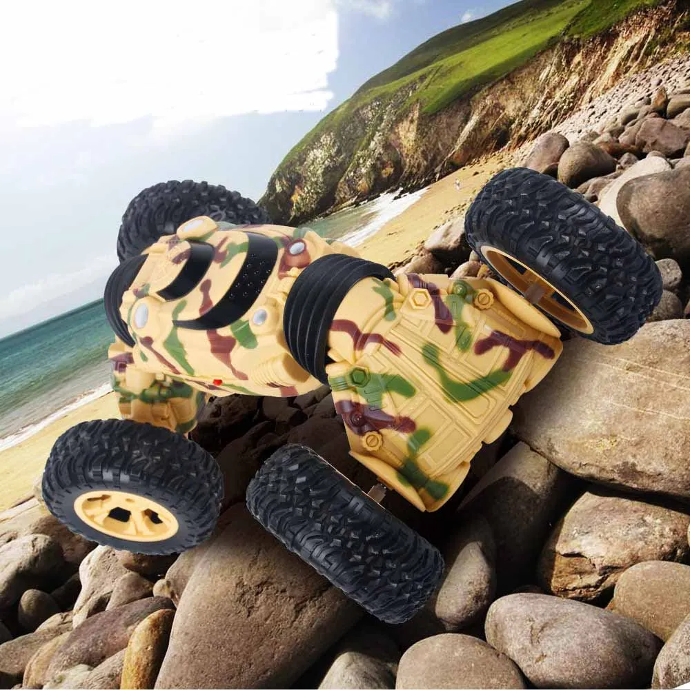 

RC Car 4WD Truck Scale Double-sided 2.4GHz One Key Transformation All-terrain Vehicle Varanid Climbing Car Remote Control Toys
