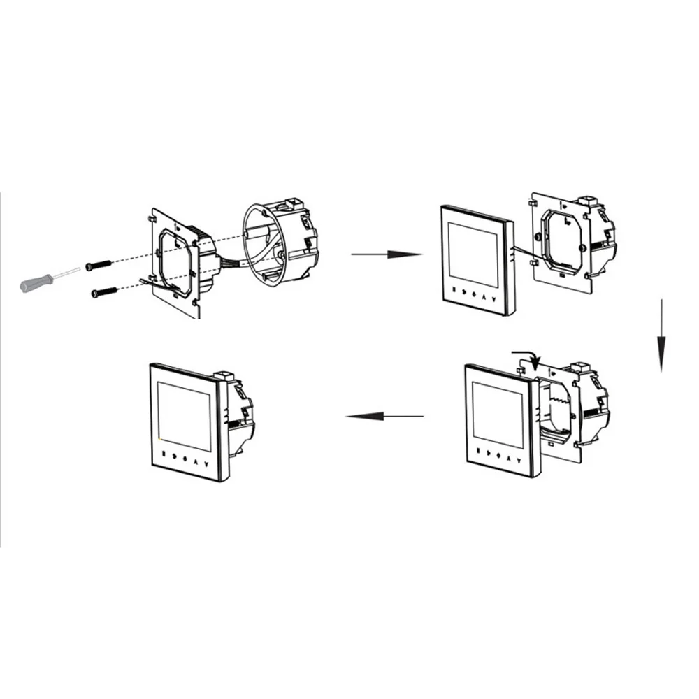 

110V-240V Temperature Controller Output For BAC-3000ALN Central Air Conditioning LCD Thermostat Control Switch