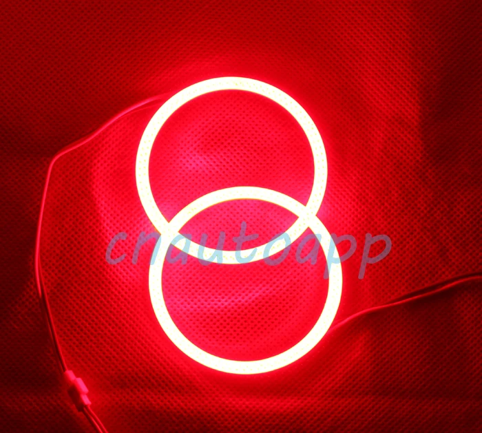 Ангельские глазки DRL супер COB светодиодный светильник кольцо для автомобиля противотуманный светильник мотоциклетный головной светильник s 40 мм x 2 шт. розовый/белый/янтарный/красный/зеленый/синий