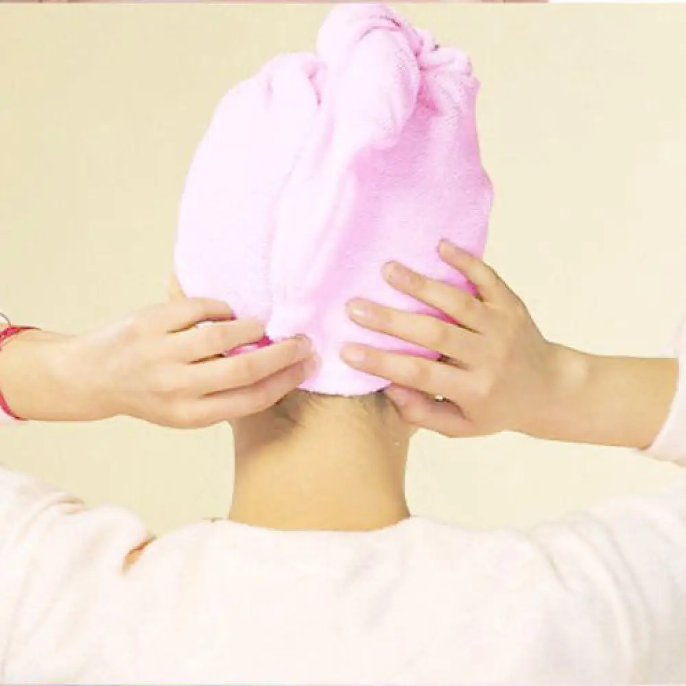 

Hot Magic Microfiber Bath Towel Hair Dry Hat Cap Quick Drying Lady's Bath Tool