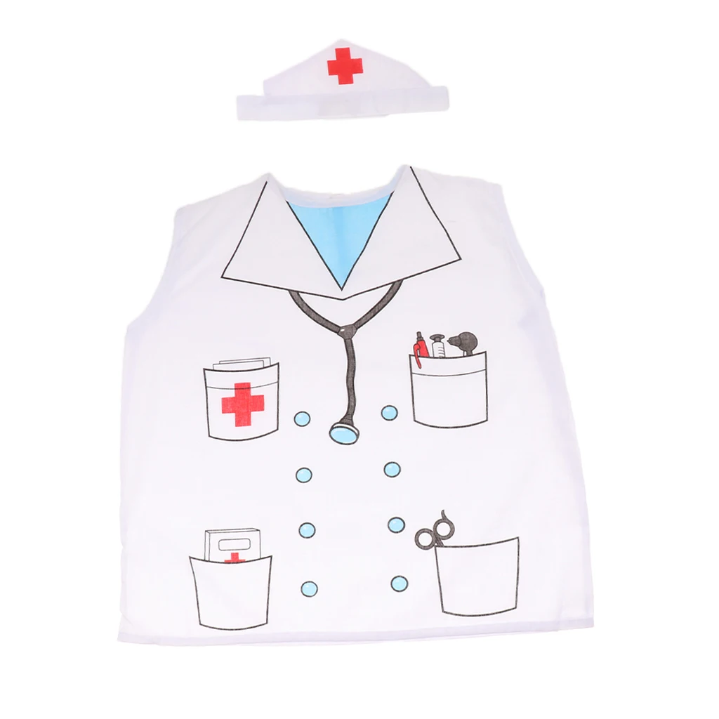 High quality Kindergarten Performance Props Role-Playing Costumes for pretend play  Doctor Occupations toys
