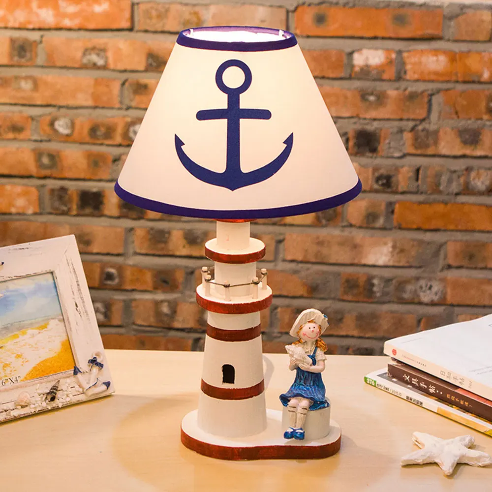 

Desk Light Table Lamp Room Lighting Bedroom Decor EU Plug Lighthouse Shape Home Decoration Gifts Christmas Xmas Creative