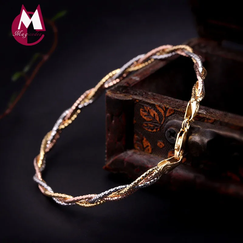 

Italy Colored Silver Bracelet for Women Nice Gift Girlfriend Wedding Fine Jewelry Silver 925 Fashion Simple Style