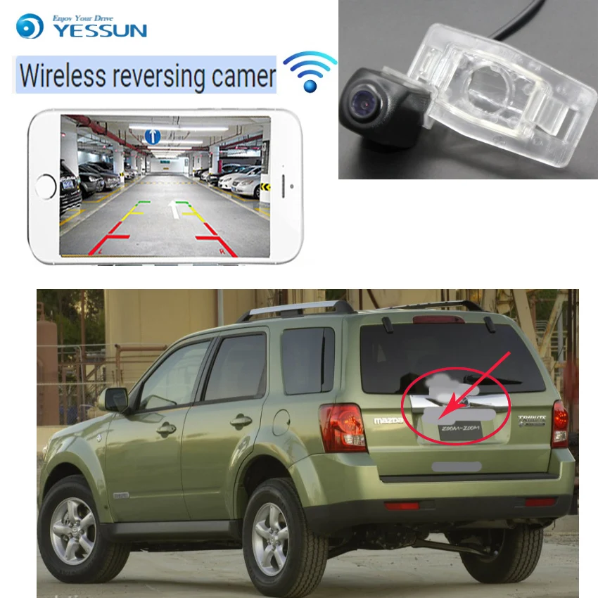 YESSUN  wireless rear camera for Mazda Premacy MK1 1999~2009 For Mazda Tribute MK1 2001-2007 CCD Night Vision Reverse Camera