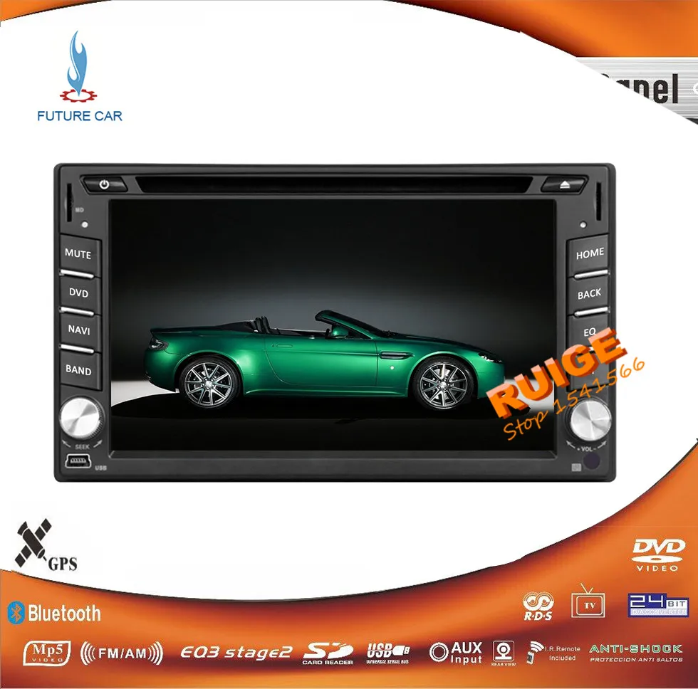 

2015 Android 8.1 Qual-core 6.2 inch 2Din Car PC Stereo GPS Navigation Universal Car DVD player with WIFI+BT+Radio Head unit